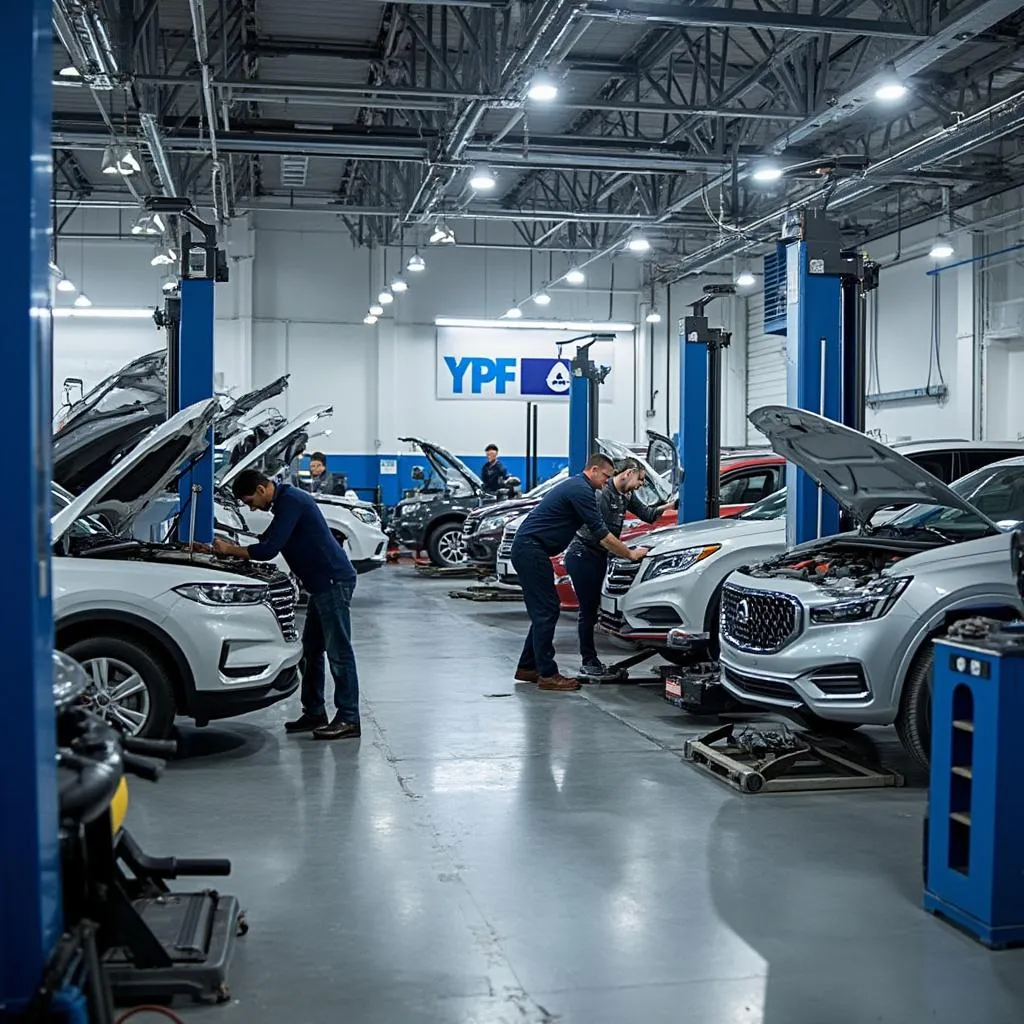 Área de servicios automotrices YPF